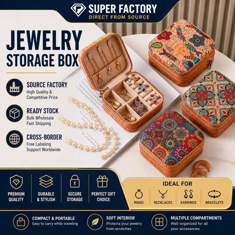 Portable Jewelry Storage Box