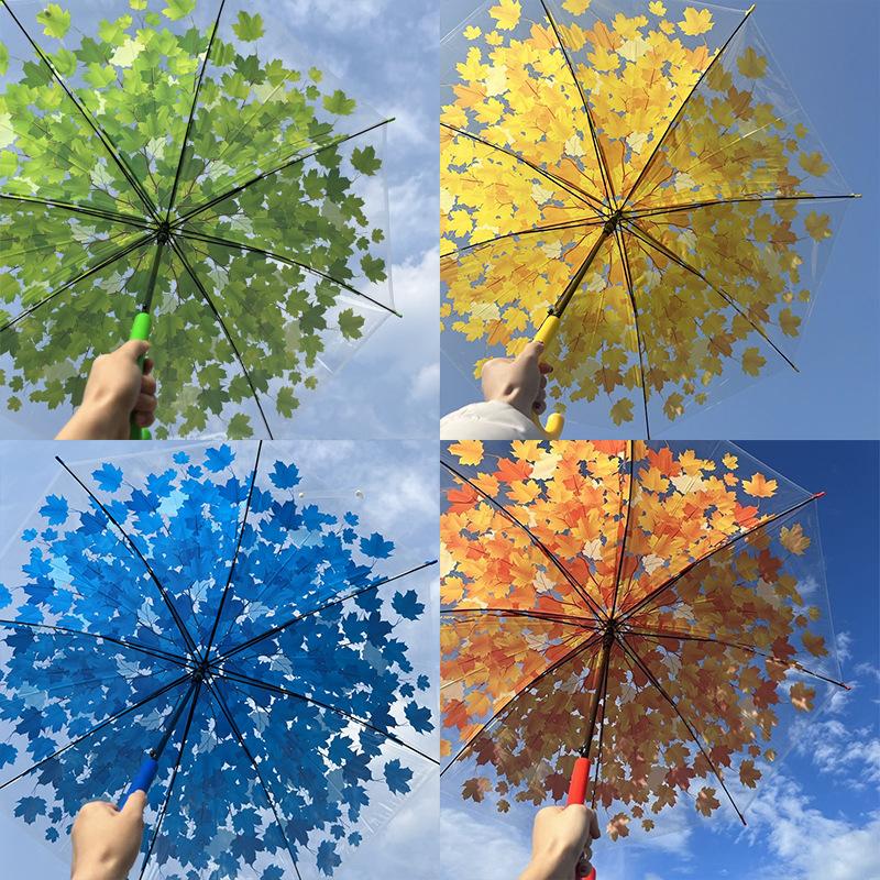 Maple Leaf Transparent Umbrellas